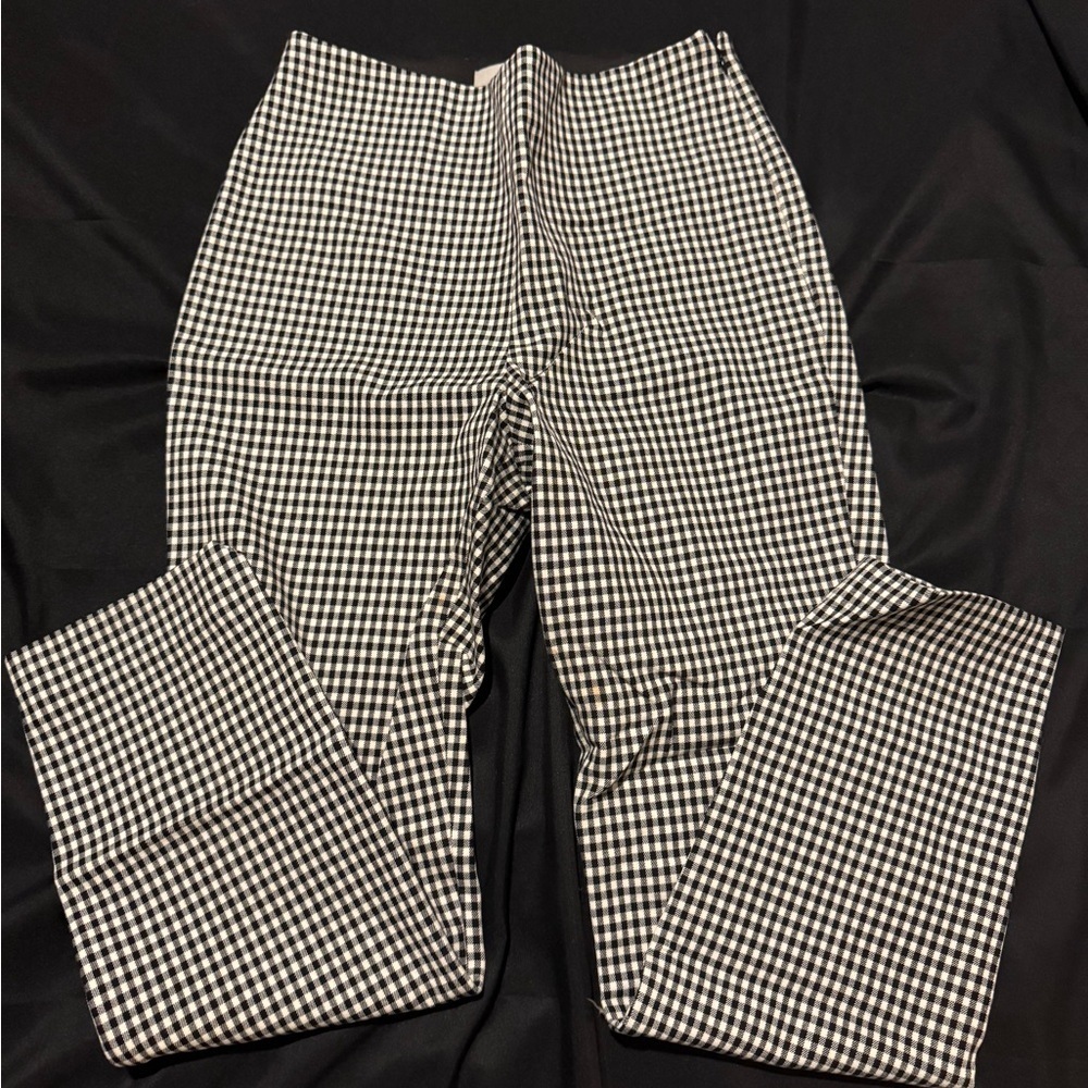 H&M Chic Black and White Checkered Pants